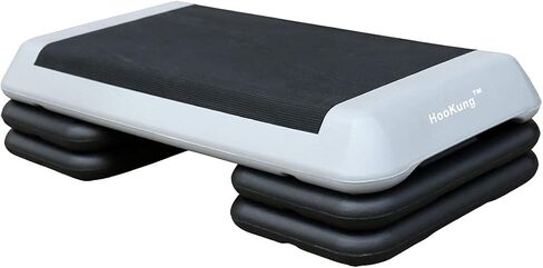 HooKung Adjustable Aerobic Stepper Workout Step with 4 Risers Fitness & Exercise Platform Trainer in Saudi Arabia