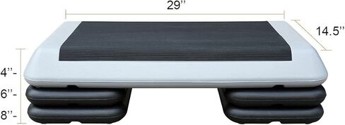 HooKung Adjustable Aerobic Stepper Workout Step with 4 Risers Fitness & Exercise Platform Trainer in Saudi Arabia