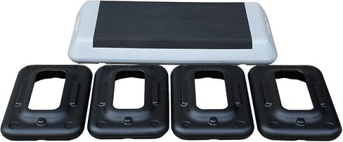 HooKung Adjustable Aerobic Stepper Workout Step with 4 Risers Fitness & Exercise Platform Trainer in Saudi Arabia