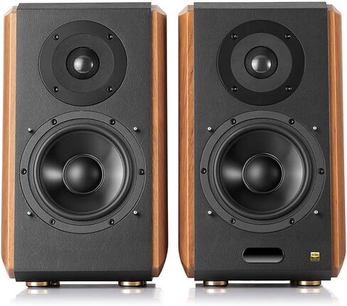 مكبرات صوت Edifier S1000MKII Audiophile Active Bookshelf 2.0 - مكبرات صوت 120 وات بلوتوث 5.0 مع aptX HD - مدخل بصري - مكبر صوت يعمل بالطاقة القريبة من المجال S1000MK2 مع أمبير من الفئة D in Saudi Arabia