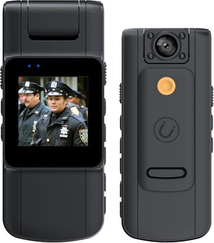 كاميرا الجسم maigevi Police مع تسجيل صوتي وفيديو 2K(1440P) Bodycam تدعم إنفاذ القانون مع شاشة 1.3 بوصة، وتسجيل 2K bt5 in Kuwait