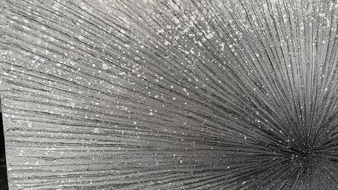 YaSheng Art - لوحات زيتية فنية تجريدية مقاس 24 × 48 بوصة على القماش السميك الفضي أعمال فنية تجريدية حديثة لديكور المنزل من القماش مقاس 24 × 48 بوصة in Saudi Arabia