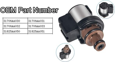 Transmission Torque Converter Clutch Solenoid 12-13 Ohm, Fit For Subaru Lineartronic CVT TR580 TR690 31825AA050 31825AA051 31825AA052 Lock-Up Transfer Body Assembly Control Valve Car Solenoids in Kuwait