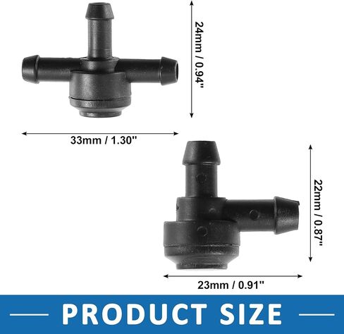 Windshield Washer Nozzle Kit 31391513 Wiper Wash Spray Jet for Volvo S80 1999-2016 Plastic (Set of 2) in Saudi Arabia