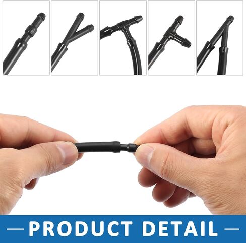 Windshield Washer Nozzle Kit 31391513 Wiper Wash Spray Jet for Volvo S80 1999-2016 Plastic (Set of 2) in Saudi Arabia