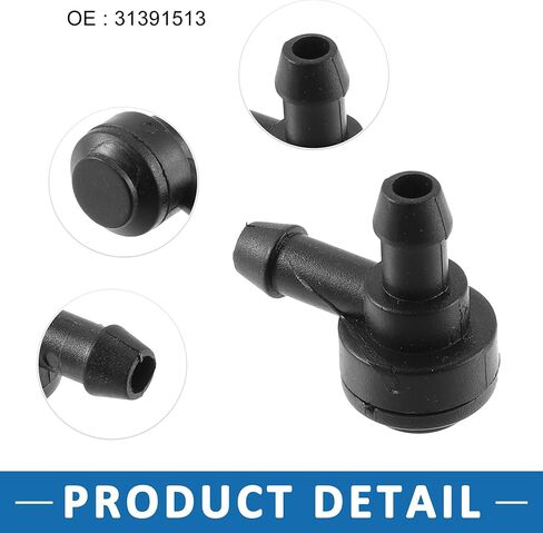 Windshield Washer Nozzle Kit 31391513 Wiper Wash Spray Jet for Volvo S80 1999-2016 Plastic (Set of 2) in Saudi Arabia