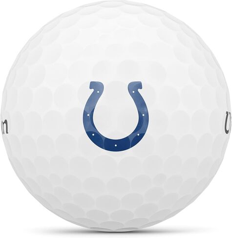 كرات جولف ويلسون ستاف 2023 ثنائية ناعمة من الدوري الوطني لكرة القدم الأمريكية - 12 كرة، بيضاء، إنديانابوليس كولتس in Kuwait