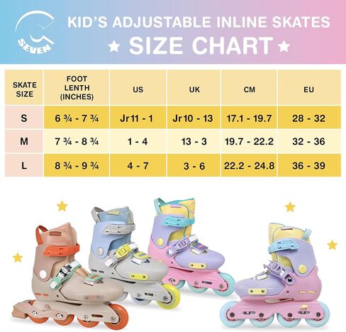 C SEVEN C7skates Nostalgic Jr. أحذية تزلج مضمنة للفتيات والفتيان والشباب in Saudi Arabia