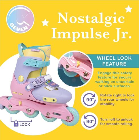 C SEVEN C7skates Nostalgic Jr. أحذية تزلج مضمنة للفتيات والفتيان والشباب in Saudi Arabia