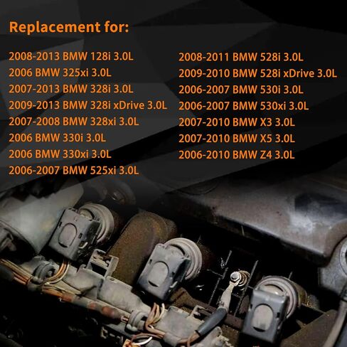 Ignition Coil & Spark Plugs Set of 6 Compatible with BMW 128i 328i 330i 528i 530i X3 X5 3.0L & More Replaces# 0221504470, UF592 in Saudi Arabia