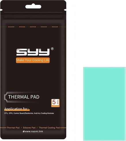 Silicone Thermal Pad 80x40x1.5mm for CPU GPU SSD Heatsink | High Thermal Conductivity; Non Conductive; Easy to Cut; CPU/GPU/SSD Compatible; Durable Silicone in Saudi Arabia