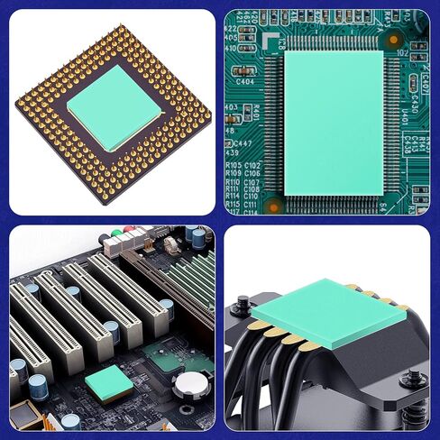 Silicone Thermal Pad 80x40x1.5mm for CPU GPU SSD Heatsink | High Thermal Conductivity; Non Conductive; Easy to Cut; CPU/GPU/SSD Compatible; Durable Silicone in Saudi Arabia