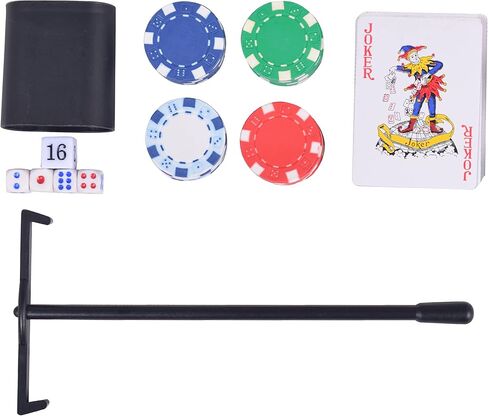 Hathaway No Limit 3-in-1 Portable Casino Tabletop, Black/Green in Saudi Arabia