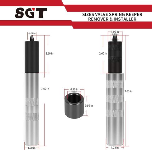 SGT 2 Sizes Valve Spring Keeper Remover & Installer Kit, Valve Retainer Stem Seal Removal & Installation Tools for Overhead Engines of Cars, Motorcycles in Kuwait