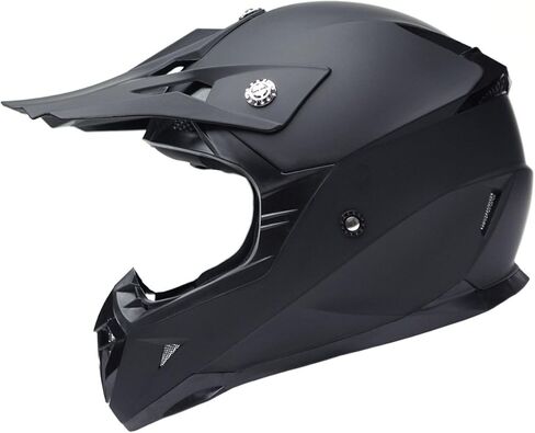 YEMA Adults Dirt Bike Helmets, Ventilated Motocross ATV Dirtbike Offroad BMX MX Helmets, DOT Approved Motorcycle Helmets, YM-915, Black in Saudi Arabia