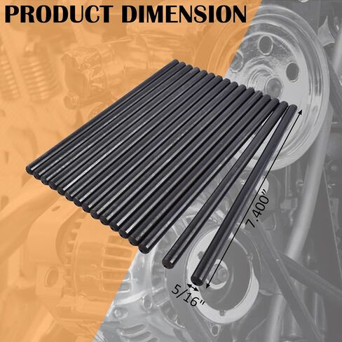 16 قطعة 7.4 "مجموعة قضبان الدفع 5/16" القطر يناسب LS1 LS2 LS3 LS6 L99 LS4 LS9 LSA LQ4 LQ9 L76 L92 تشيفي أفلانش سيلفرادو تاهو in Saudi Arabia
