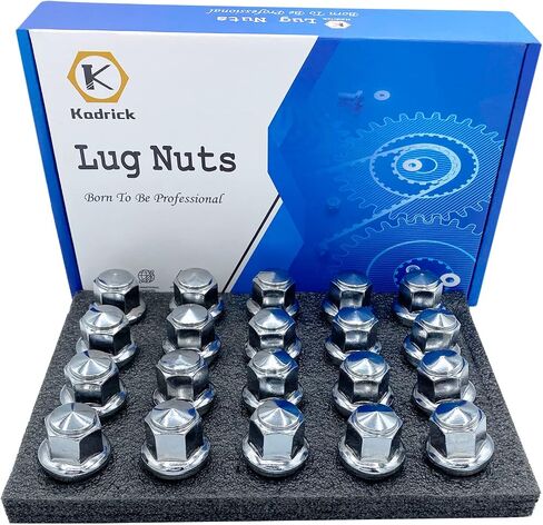 Kadrick 24pcs M14x1.5 Stock Lug Nuts 1.75 inch(45mm) Height 7/8" Hex(22mm), M14-1.5 One-Piece Design Factory Wheel Lugnuts Compatible with Chevy Silverado & Tahoe GMC Sierra 1500 Buick Dodge Cadillac in Saudi Arabia