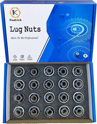 Kadrick 24pcs M14x1.5 Stock Lug Nuts 1.75 inch(45mm) Height 7/8" Hex(22mm), M14-1.5 One-Piece Design Factory Wheel Lugnuts Compatible with Chevy Silverado & Tahoe GMC Sierra 1500 Buick Dodge Cadillac in Saudi Arabia