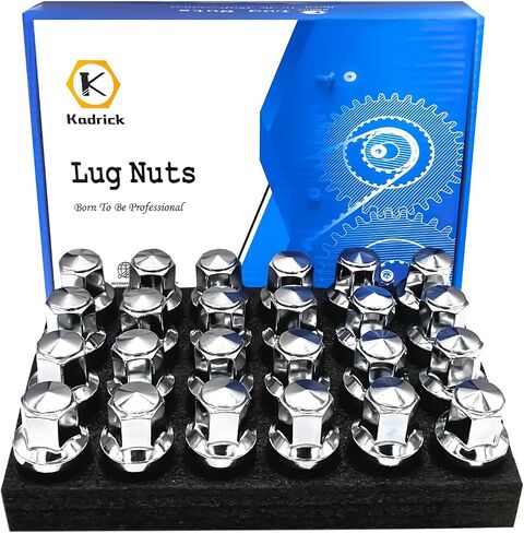 Kadrick 24pcs M14x1.5 Stock Lug Nuts 1.75 inch(45mm) Height 7/8" Hex(22mm), M14-1.5 One-Piece Design Factory Wheel Lugnuts Compatible with Chevy Silverado & Tahoe GMC Sierra 1500 Buick Dodge Cadillac in Saudi Arabia