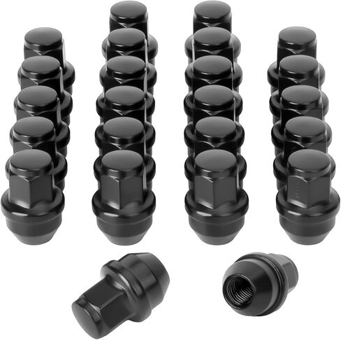 14x1.5 صواميل عروة سوداء، 32 قطعة M14x1.5 خيط OEM HCPZ-1012-B HCPZ-1012-A مناسب لـ 2017-2023 Ford F250 F350 Super Duty، نهاية مغلقة Mag/صواميل عروة مسطحة in Kuwait