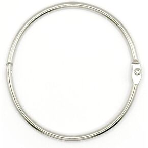 1.5 Inch Loose Leaf Binder Rings,24 Pack Large Book Rings,Key Rings Clip Keychain Rings,Nickel Plated Steel Binder Rings,Metal Index Card Rings Paper Rings Notebook Rings for School Home Office