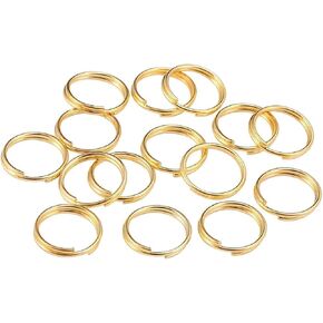 50Pcs Gold Diameter Split Rings, Split Rings Open Rings Double Loops Jump Rings Connectors for Jewelry Making, Split Rings for Jewelry Making (20mm)