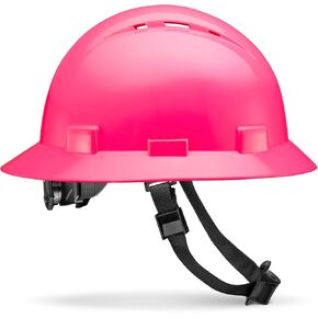 Acerpal Full Brim Vented Solid Color OSHA Hard Hat with 6-Point Suspension