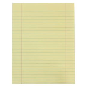 School Smart Composition Paper, 8-1/2 x 11 Inches, Yellow, 500 Sheets