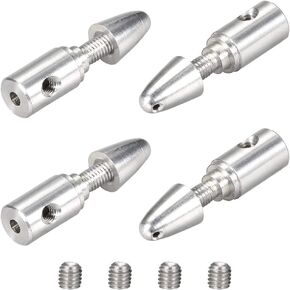 uxcell RC Plane Airplane Spinner 3mm Shaft Motor Propeller Adaptor Pack of 4 PCS (2mm)