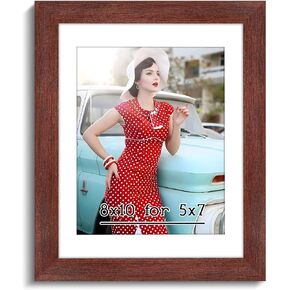 22x28 Frame Oak, Single, 22x28 Poster Frame Matted to 18x24, Woodgrain Large 22 x 28 Frame with 18x24 Mat, Picture Frame for Poster, Print, Photo, Artwork Horizontal or Vertical Display for Wall Decor