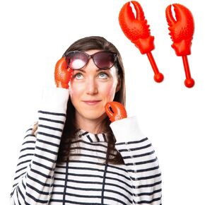 BigMouth Inc Tiny Hands Gag Gifts Baby Hands on a Stick - Fake Small Hands for Costumes and Pranks - Funny Stick Puppets - Lobster Claws