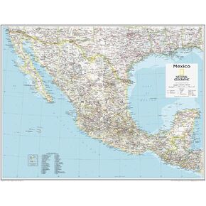 National Geographic: Mexico Wall Map - 28 x 22 inches - Laminated