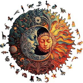 Wooden Puzzles for Adults, 200 Pieces Wood Puzzles, Irregular Animal Shaped Unique Wooden Jigsaw Puzzles, Creative Ghristmas Gift for Teenagers and Adults