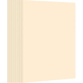 Fainne 150 Sheets Cream Pastel Card Stock Paper, 67lb Cover Medium Weight Cardstock, 8.5 x 11 Inch Paper for Crafts, Coloring, Announcements, Printing at School, Office, Home (Cream)
