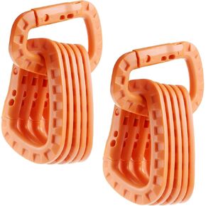 12 Pack Tactical Carabiners Keychain D Rings Spring Snap Gear Clip Utility Hooks Backpack Hanging Buckle Travelling for Camping