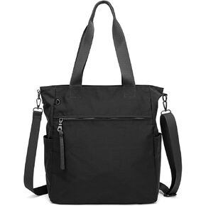DOURR Lightweight Shoulder Tote Bag Casual Messenger Hand Bag with Laptop Sleeve Work College Tote Durable Nylon