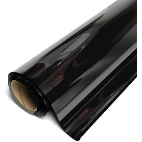 Siser EasyWeed Heat Transfer Vinyl 11.8" x 2FT Roll - Compatible with Siser Romeo/Juliet & Other Professional or Craft Cutters - Layerable - CPSIA Certified (Black - HEX #313030)