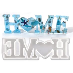 Playing Mold Love Font Shape Silicone Epoxy Molds for DIY Home Office Desktop Decoration Crafts in Kuwait