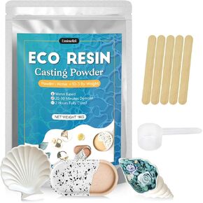 Resin Casting Powder 3000g, Fast Curing Eco Resin Casting Kit for Beginners,20-30 Minutes Demold, Easy Mixing Water Activated Plaster Powder Molding Powder for Crafts Sculpture DIY Home Art