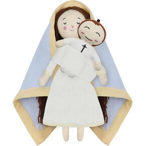 Jesus Plush Doll Christ Religious Figure Toys for Boy Girl Christening Gift (Jesus (Small))