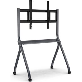 Smart Board Stand with Four Lockable Wheels for 55"-65' Electronic Whiteboard, Digital Whiteboard Stand for Home, Smart Board for Classroom and Office with Mobile Stand