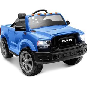 ENYOPRO 12V 7Ah Licensed Dodge Ram 2500 Ride On Car Truck, Electric Car Ride On Toys w/Parent Remote Control, LED Llights, MP3 Music & Back Storage, Ideal Gift-Boys Girls Kids Electric Vehicle (Black)