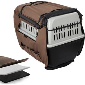 BALAPET Large Thickened Insulated Dog Kennel Cover for Cold Winter, Durable Waterproof Oxford Fabric Pet Crate Cover with Windows, Privacy Cover for Light Reducing Puppy Anxiety, Training Cage Topper
