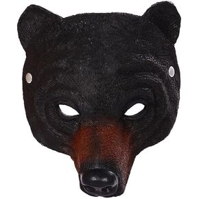 1Pcs Halloween Bear Mask Animal Bear Mask for Halloween Christmas Easter Carnival Party Cosplay Costume Accessory
