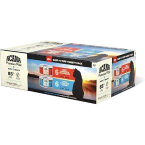 ACANA Premium Pâté Surf & Turf Variety Pack, Wet Cat Food Pack of 12 3oz cans