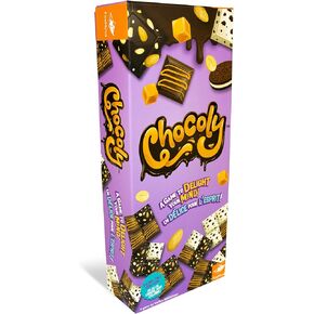 Foxmind Games: Chocoly, a Calorie Free Logic Game, Chocolate Tile Laying Game, up to 4 Players, 8 and up.
