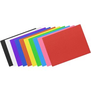 DMiotech 10 Pack 7.87x11.81 Inch Corrugated Cardboard Paper Sheets DIY Projects Colorful for Box Making, Cards, Scrapbooks