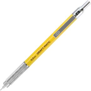 ALVIN DM05 Draft/Matic® Mechanical Pencil, 0.5mm, Stainless Steel Drawing and Design Tool for Students and Professionals, Great for Drafting, Architecture, Engineering, and Art