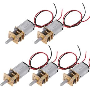 5PCS Mini N20 Gear Motor DC 3V-9V Slow Speed Full Metal Gearbox DIY Robot Car