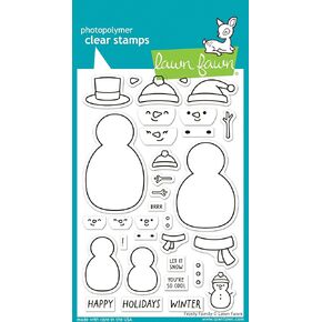 Lawn Fawn LF3504 Frosty Family 4X6 Clear Stamp Set
